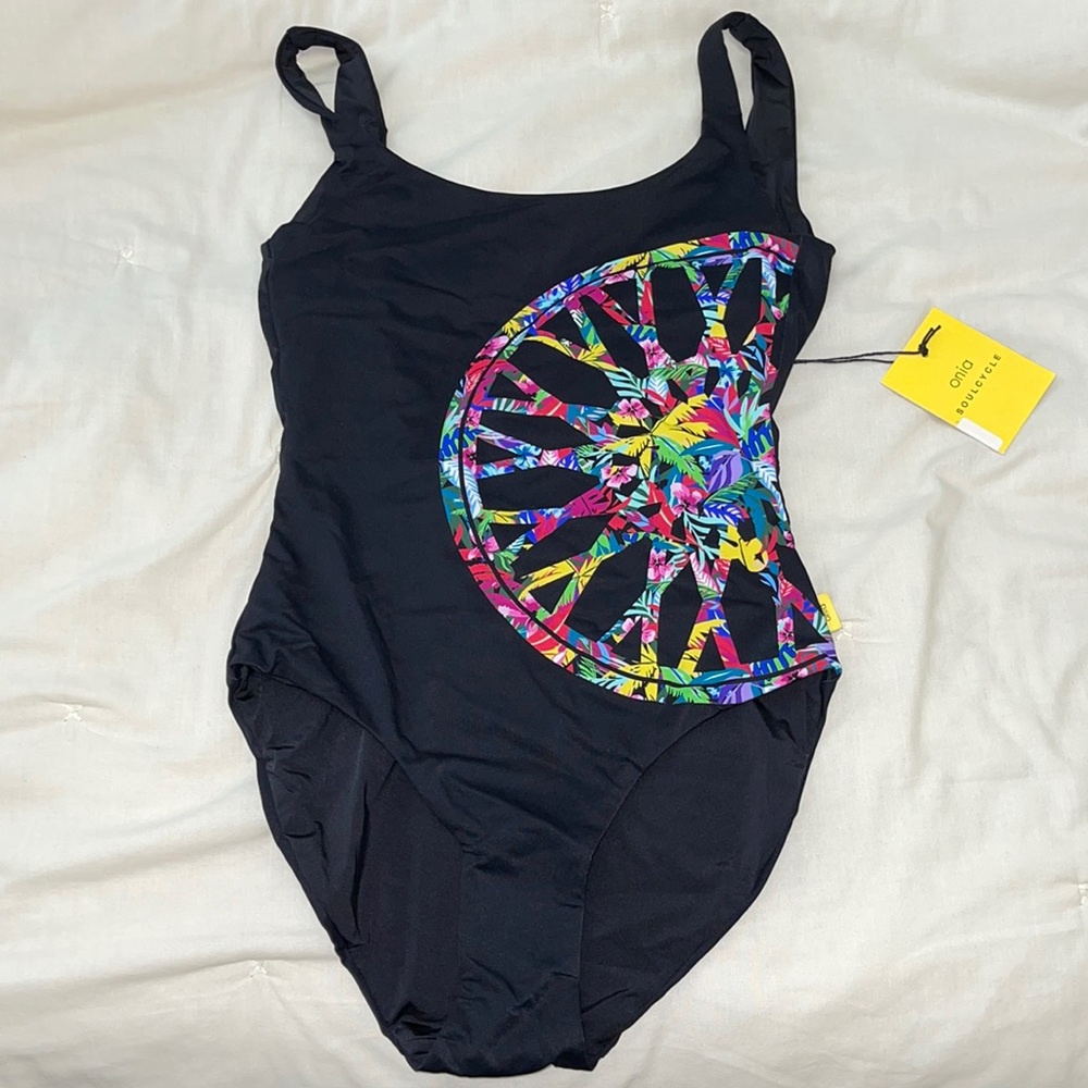onia x soulcycle Kelly One Piece in Black w Tropic Wheel
